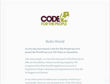 Tablet Screenshot of codeforthepeople.com